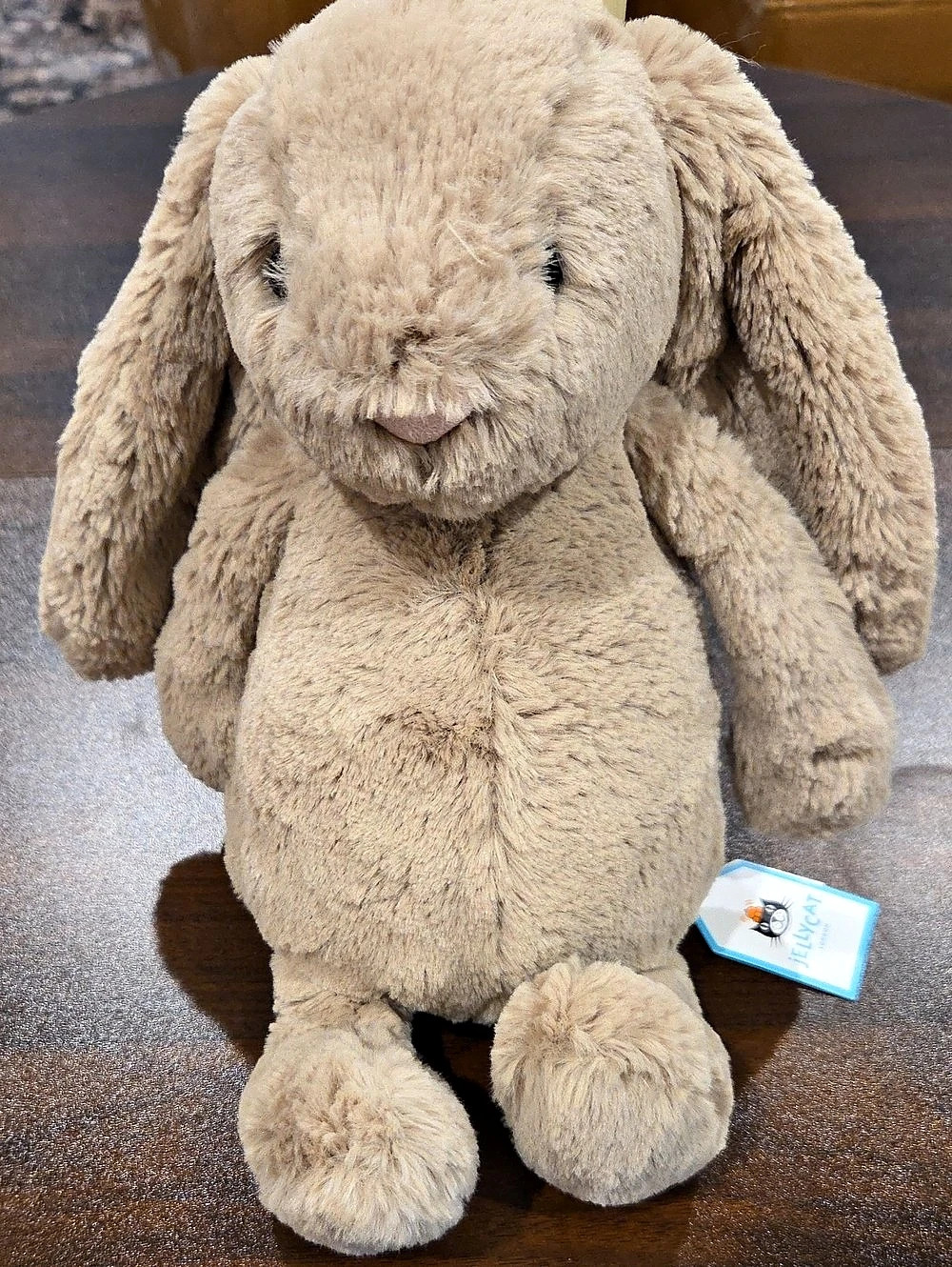 Jellycat Bashful Beige Bunny Plush Toy Brown